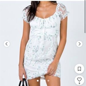 Princess Polly Caleigh Mini Dress White Floral